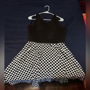 Black and White Polka Dot Dress